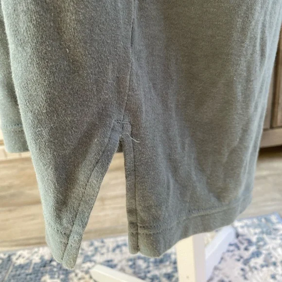 Pact Airplane Tank Dress Hooded Sage Green Pockets Organic Cotton Athleisure - Picture 9 of 14